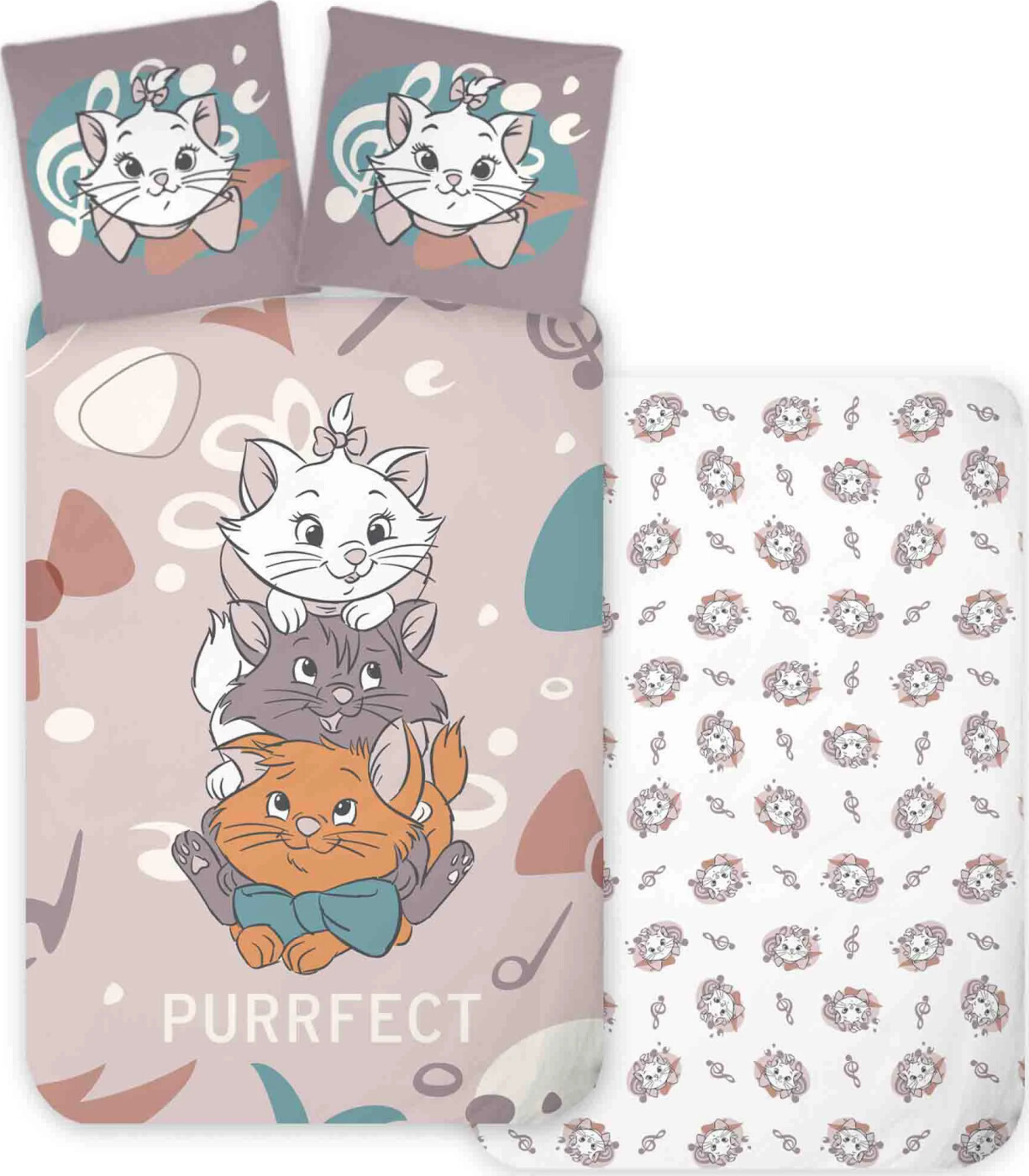 Brandmac - Aristocats Sengetøj - 100x140 Cm - Junior Str.