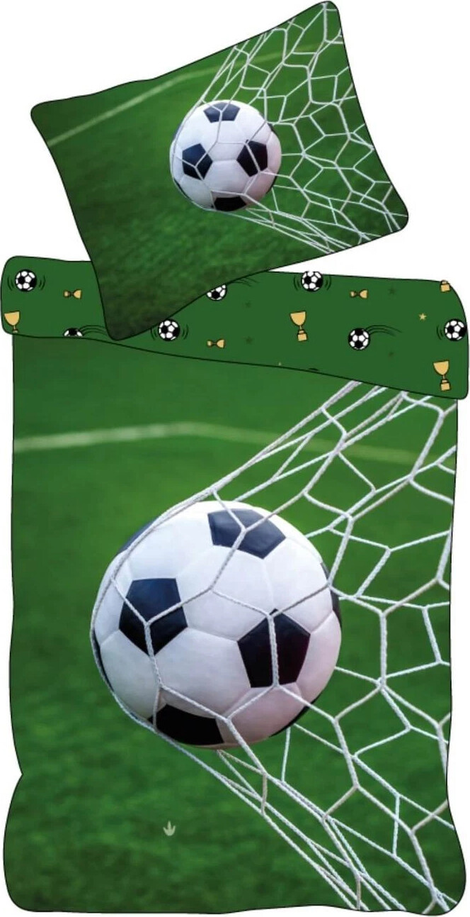 Brandmac - Fodbold Sengetøj - 140x200 Cm - Voksen Str.