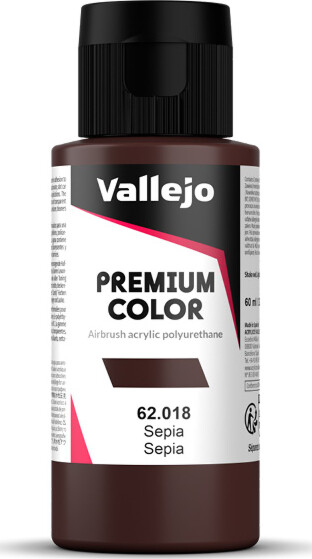 Vallejo - Premium Airbrush Maling - Sepia 60 Ml