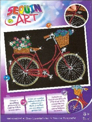 Sequin Art - Cykel - 25 X 34 Cm