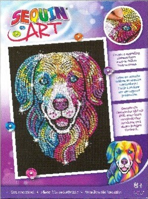 Sequin Art - Hund - 25 X 34 Cm