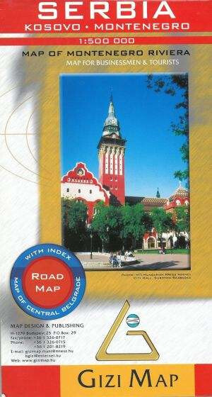 Gizi Map - Serbia Montenegro Kosovo - English book