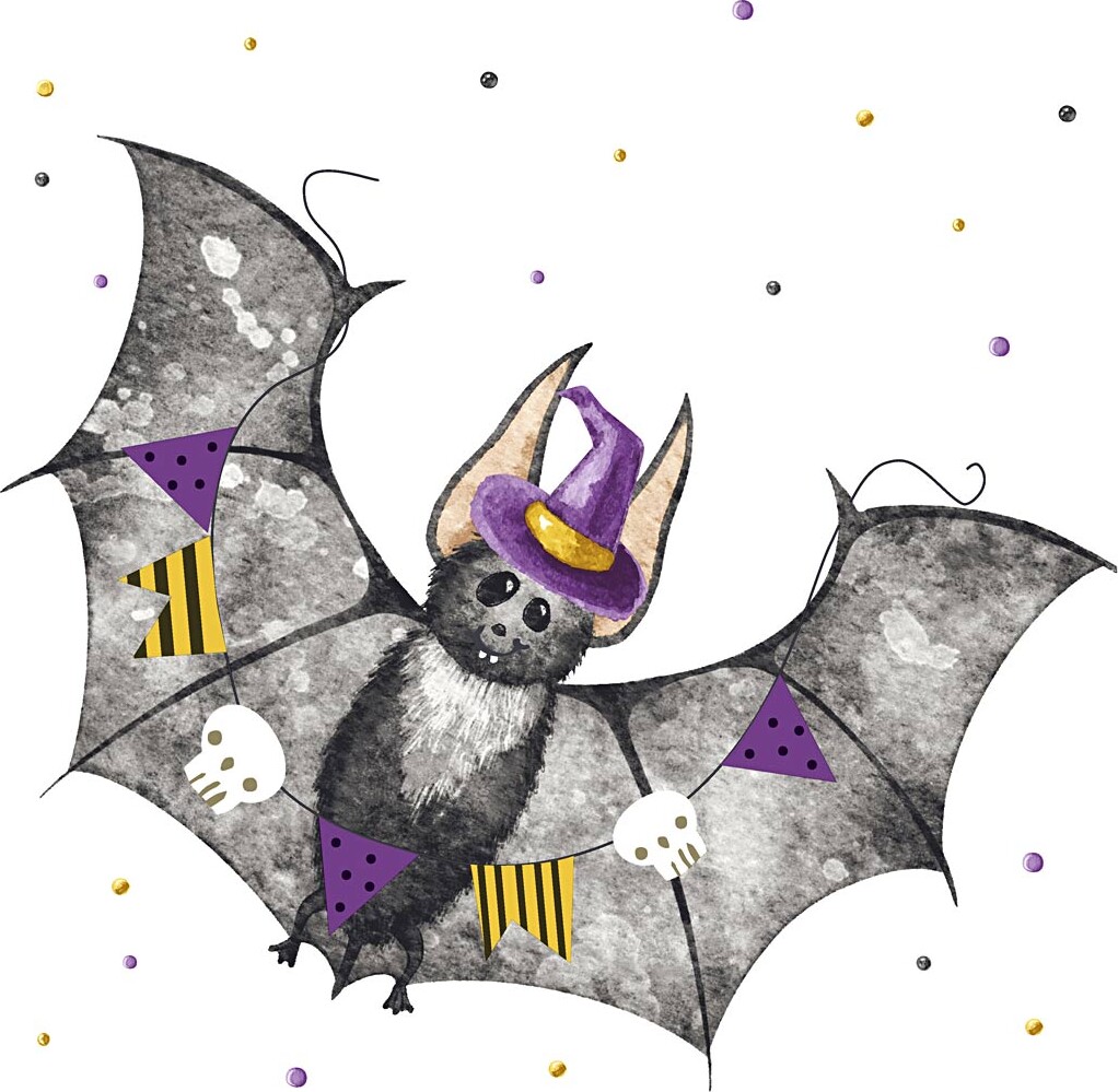 Servietter - Flagermus - Str. 33x33 Cm - 20 Stk.