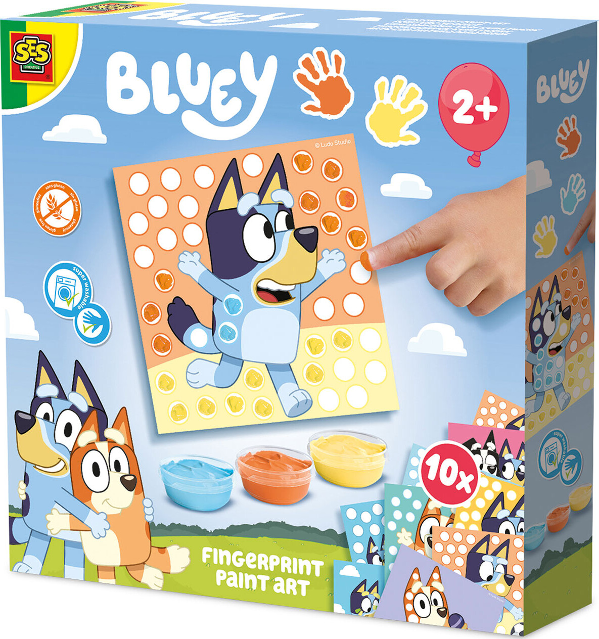 Ses Creative - Bluey - Fingermaling - Kunstprikker