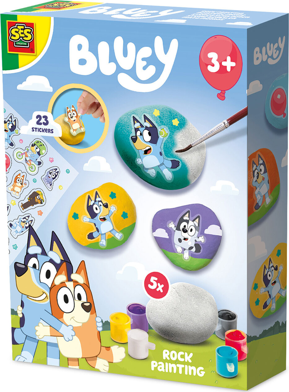 Ses Creative - Bluey - Mal På Sten