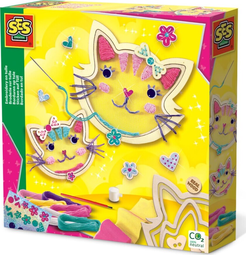 Broderi På Tyl Kit Til Børn - Ses Creative