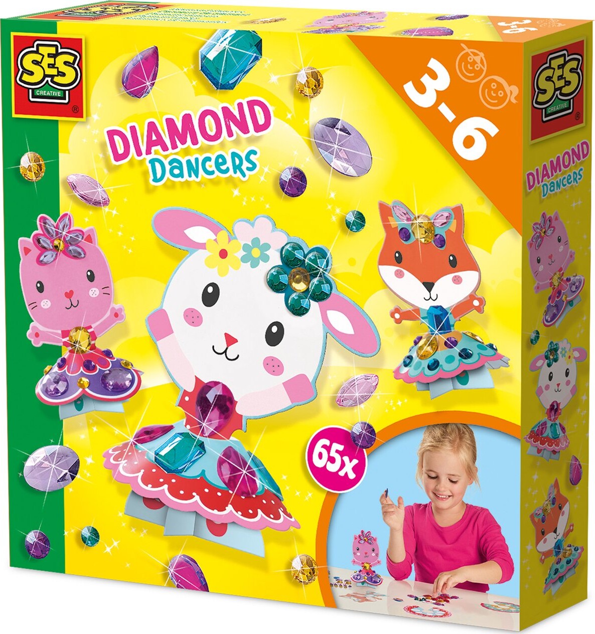 Ses Creative - Diamantmosaik Dansende Dyr - (s14048)