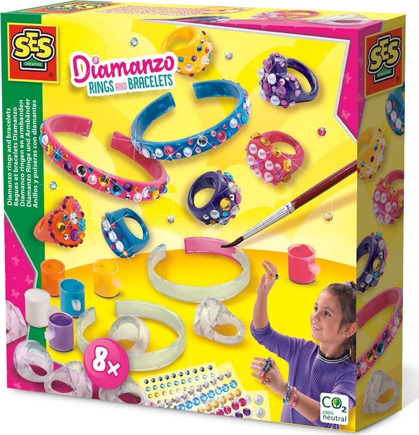 Ses Creative Diy Armbånd Og Ringe Diamanzo Fra Ses Creative