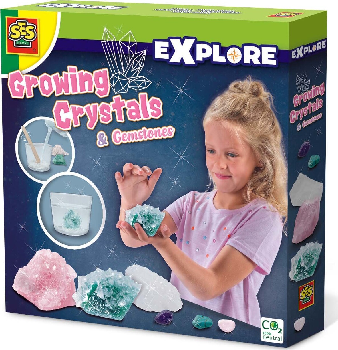 Se Ses Creative - Lav Selv Krystaller - Crystal Growing Kit hos Gucca.dk