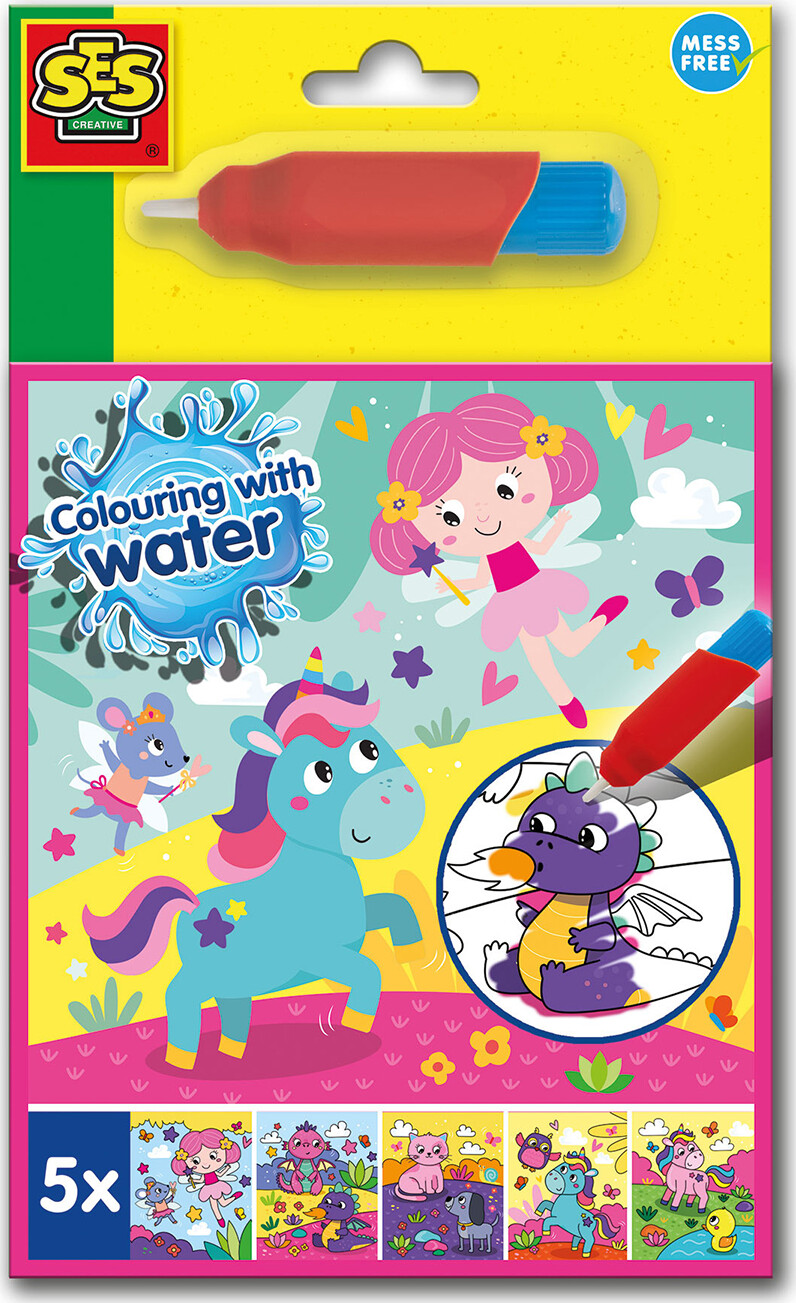 Ses Creative - Farv Med Vand - Fantasi Malebog - (s00133) - Bog