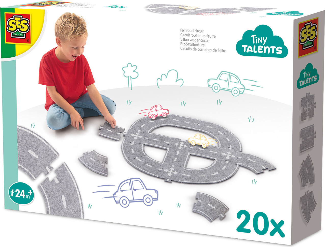 SES Creative Kreasæt - Filt Vejbane - 20 dele