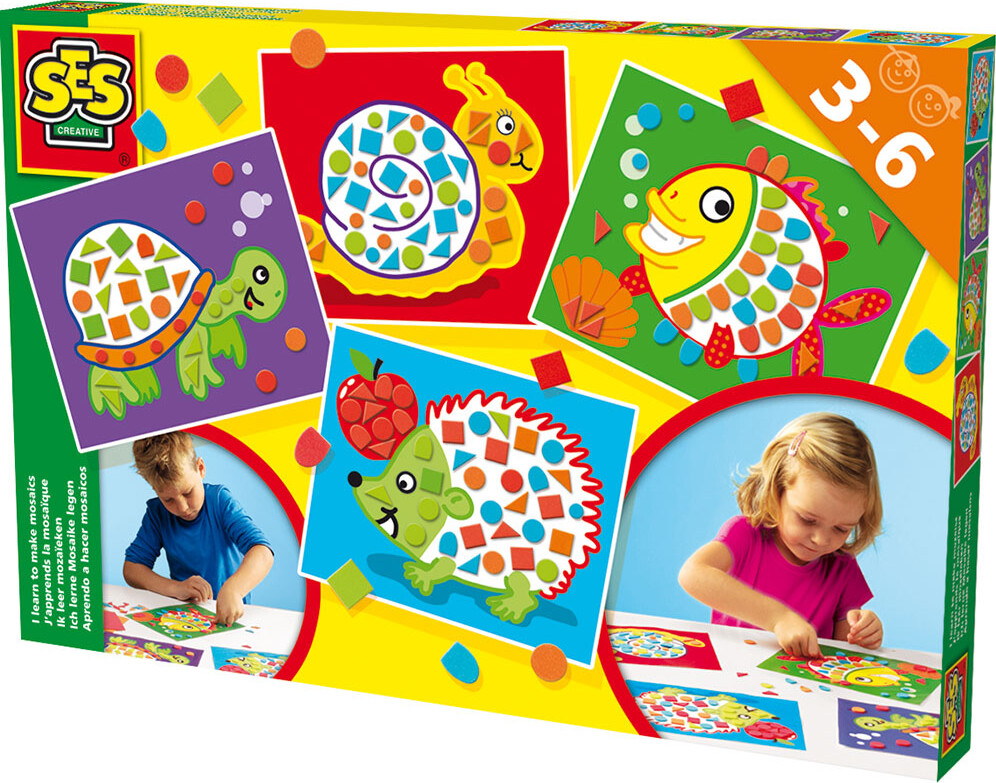 Læringsspil SES Creative - Håndværksspil 3-6 år (multifarvet)