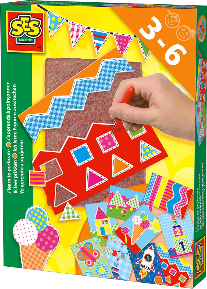 SES Creative Kreasæt - Jeg Lærer At Perforere