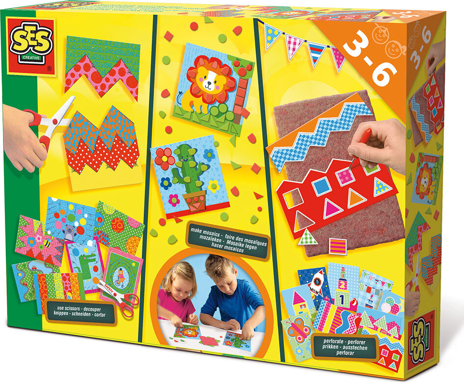SES Creative - Jeg lærer at klippe, lægge mosaik og perforere