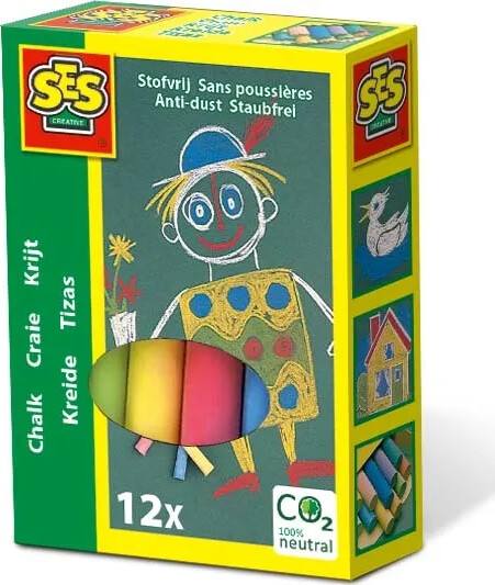 Ses Creative - Kridt - 12 Stk Farvede billede