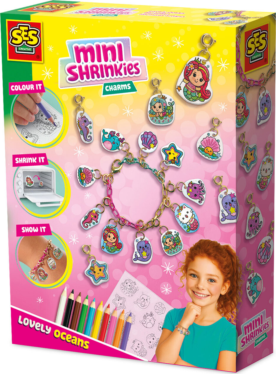 Ses Creative - Krympeplast - Mini Shrinkies - Charmerende Havvenner