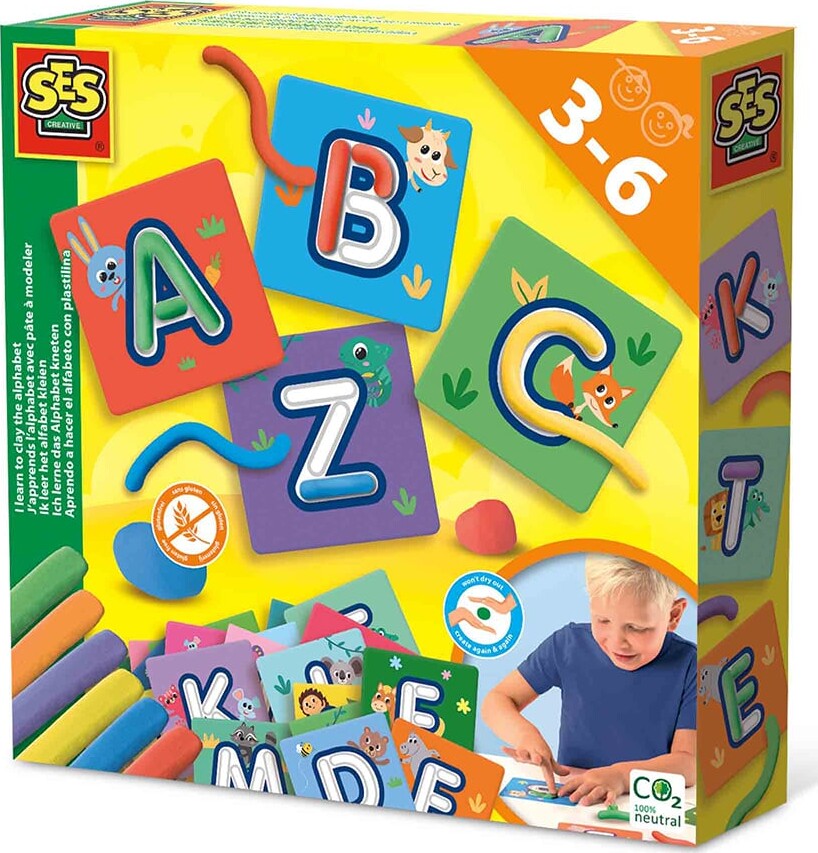SES Creative Modellervoks - Lær Alfabetet m. Modellervoks
