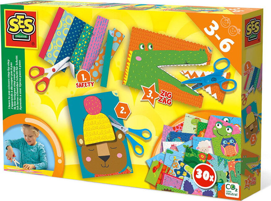 Klippesæt til børn SES Creative I Learn to Cut Step