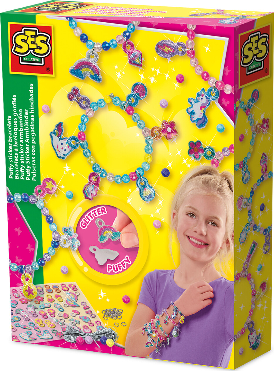 Ses Creative - Lav Dine Egne Armbånd - Puffy Stickers