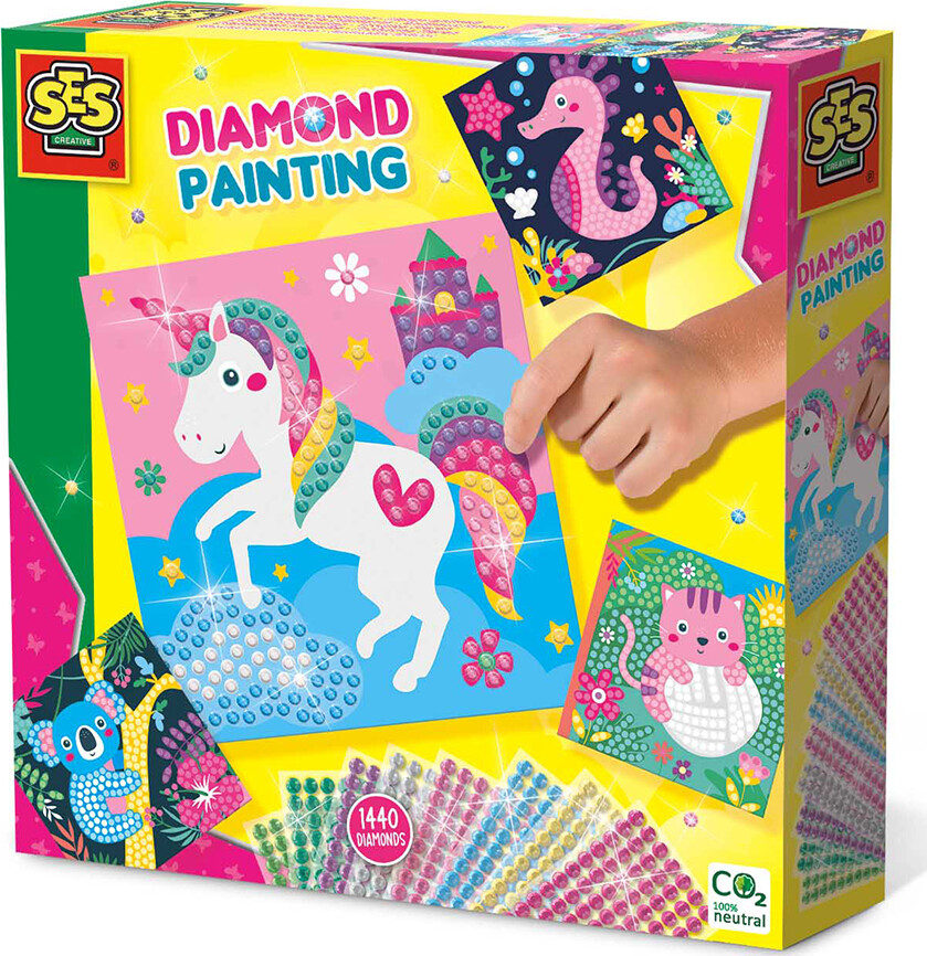 Ses Creative - Mal Med Diamanter - Glade Dyr