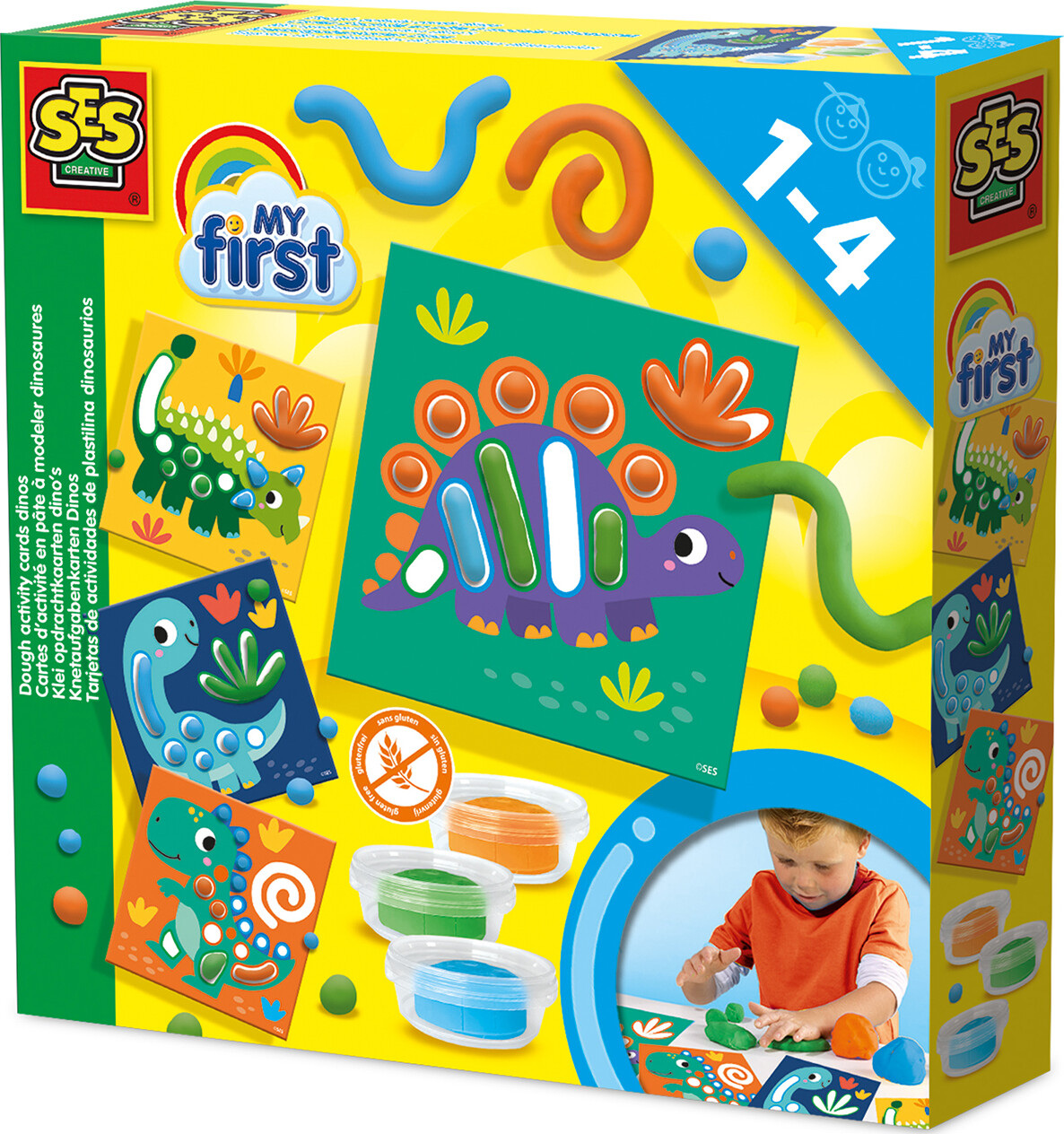Ses Creative - Min Første - Modellervoks - Dinosaurer
