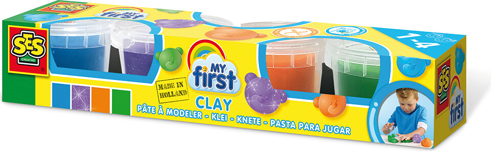 Ses Creative - Min Første - Modellervoks Med Lilla Glitter