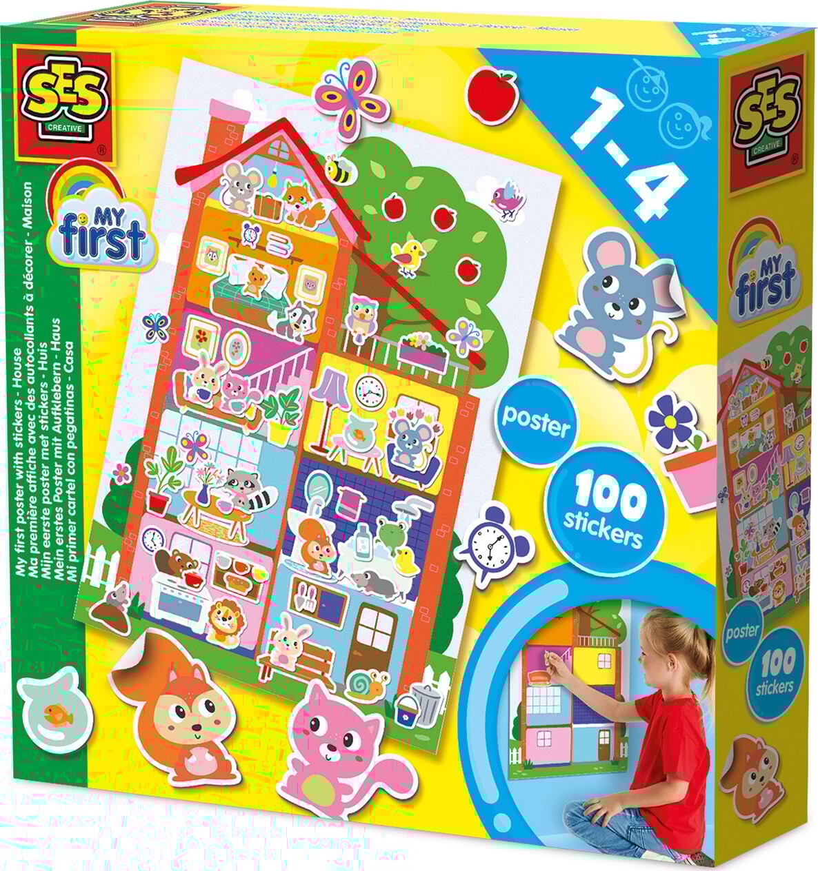 Ses Creative - Min Første Plakat Med Klistermærker - (s14476)