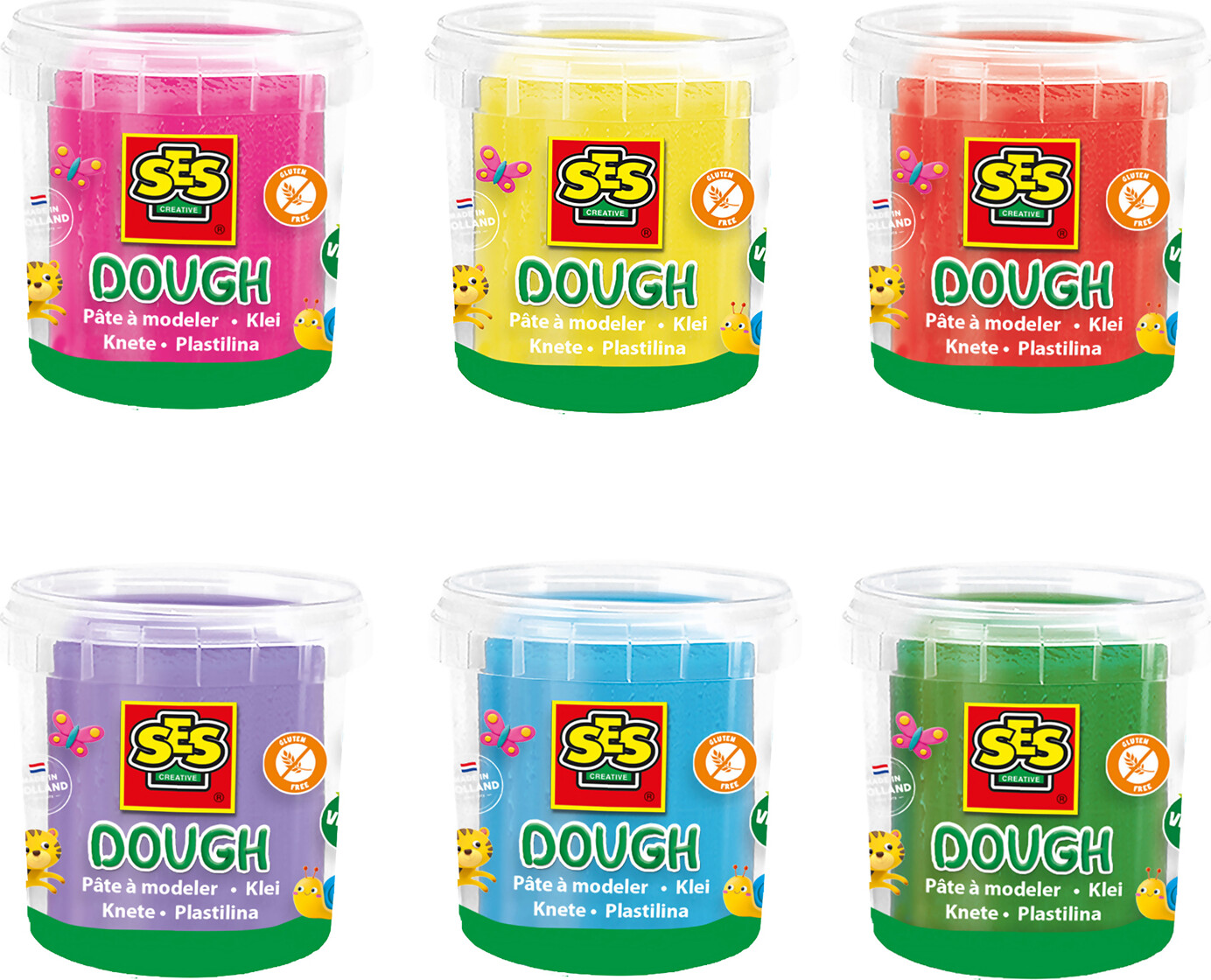 Ses Creative - Modellervoks - 6 Farver X 115 G