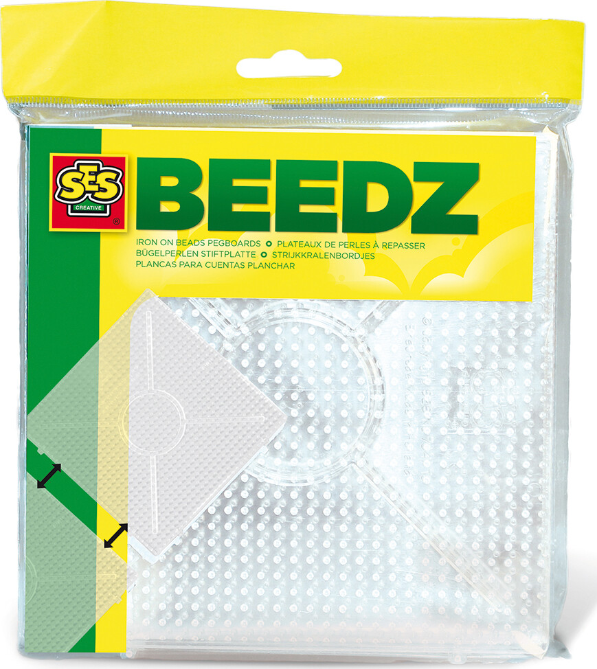 Perleplader Sæt - Firkantet - 2 Stk. - Ses Creative - Beedz