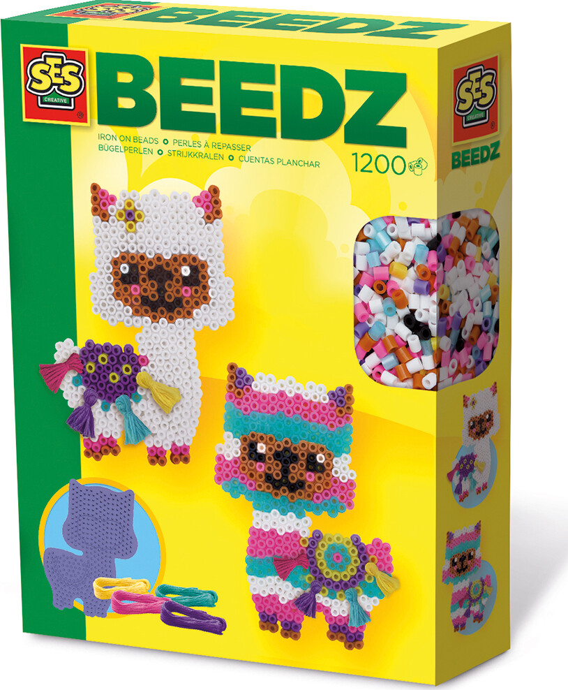 Perler Og Perleplade Sæt - Lama - Ses Creative - Beedz