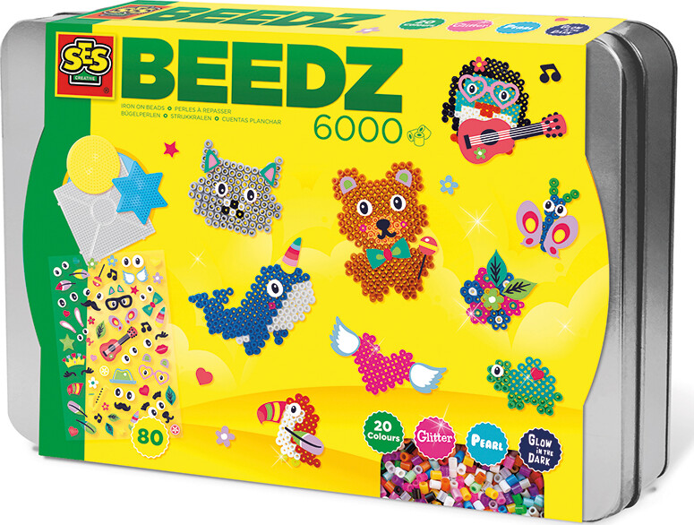 Perler Og Perleplade Sæt - Luksus - Ses Creative - Beedz