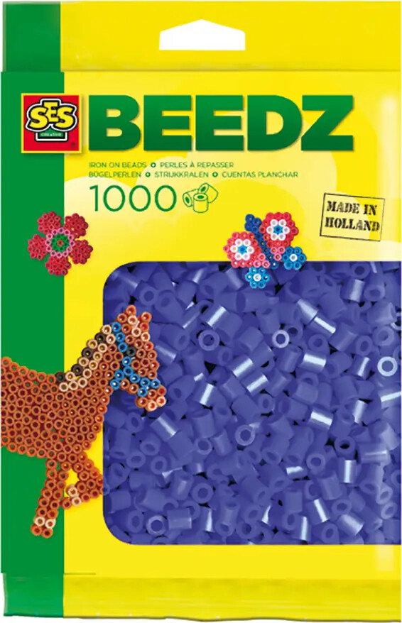 Perler Til Perleplader - 1.000 Stk. - Mørkeblå - Ses Creative - Beedz