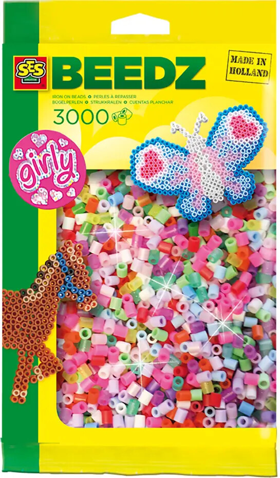 Perler Til Perleplader - 3.000 Stk. - Eventyr - Ses Creative - Beedz