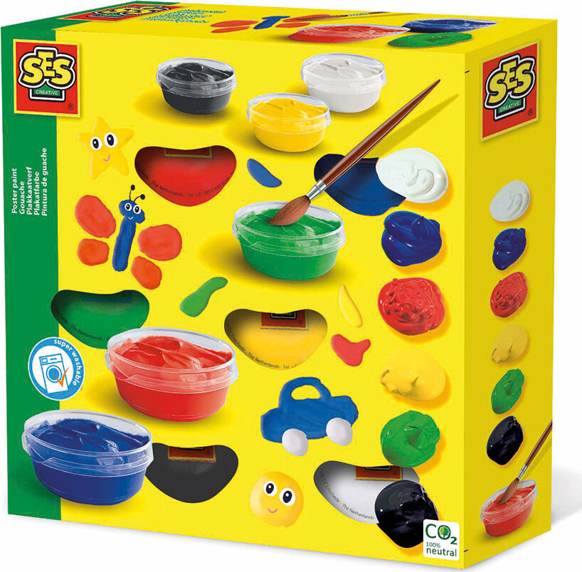 SES Creative Plakatfarver - 6x45 ml