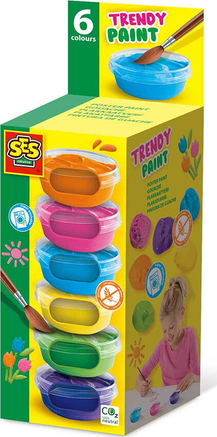 Ses Creative - Plakatmaling - Trendy 6 X 45 Ml