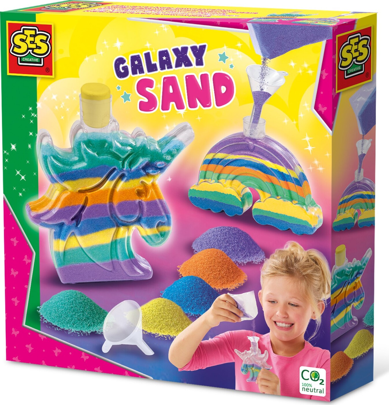 Se Ses Creative - Sandkunst - Galaxy - Enhjørning Og Regnbue hos Gucca.dk