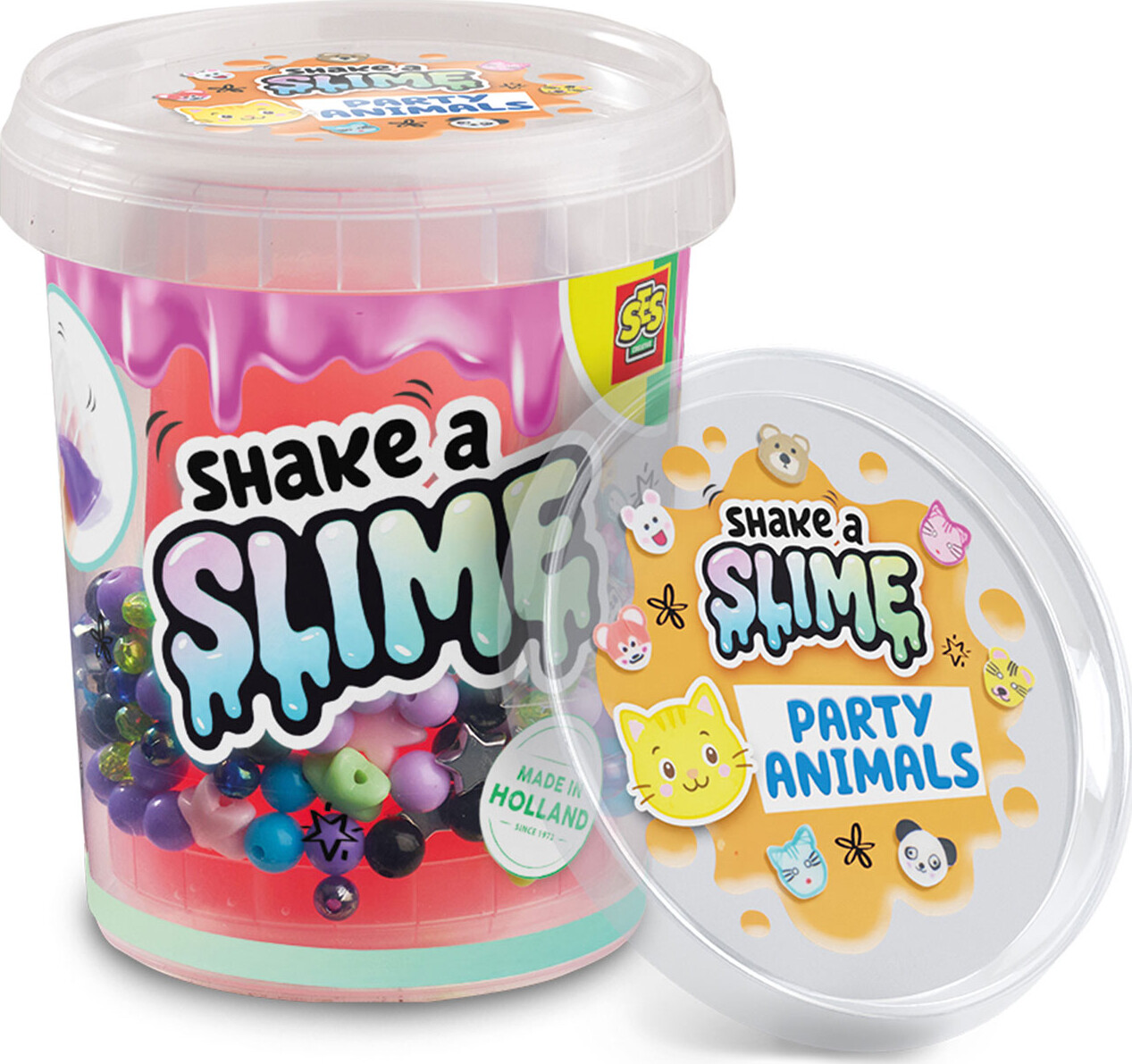 Ses Creative - Shake-a-slime - Party Animals 200 G