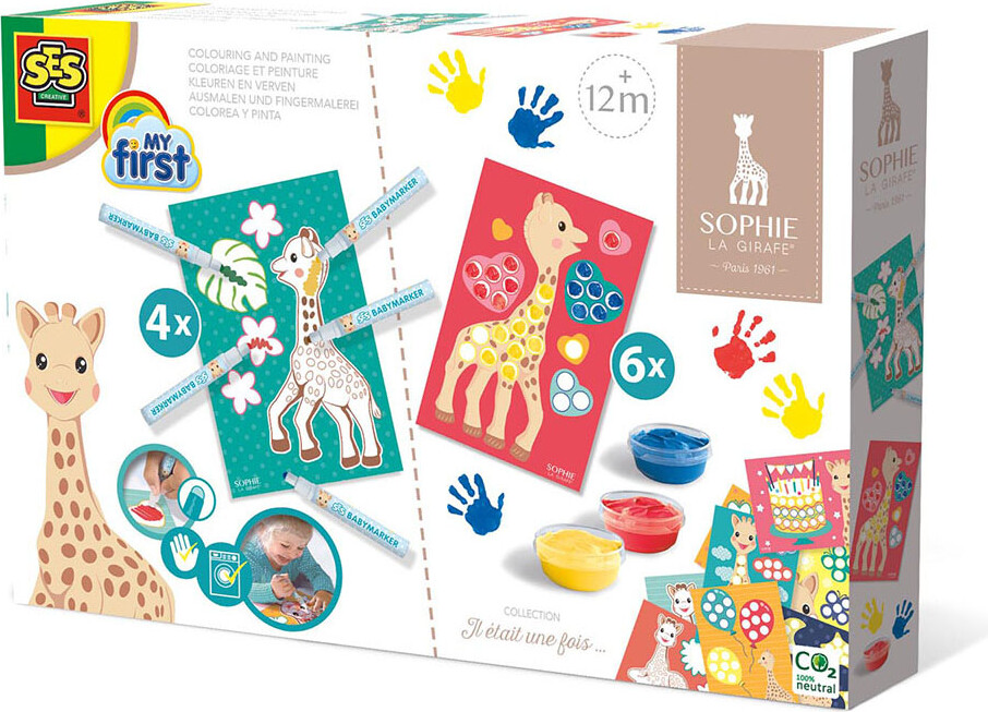 Maleark til børn SES Creative - Sophie la girafe
