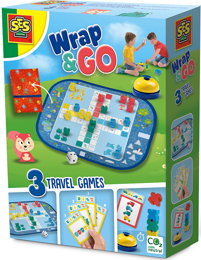 SES Creative - Spil - Ludo og Fisk i rejsetaske - Spil - Legekammeraten.dk