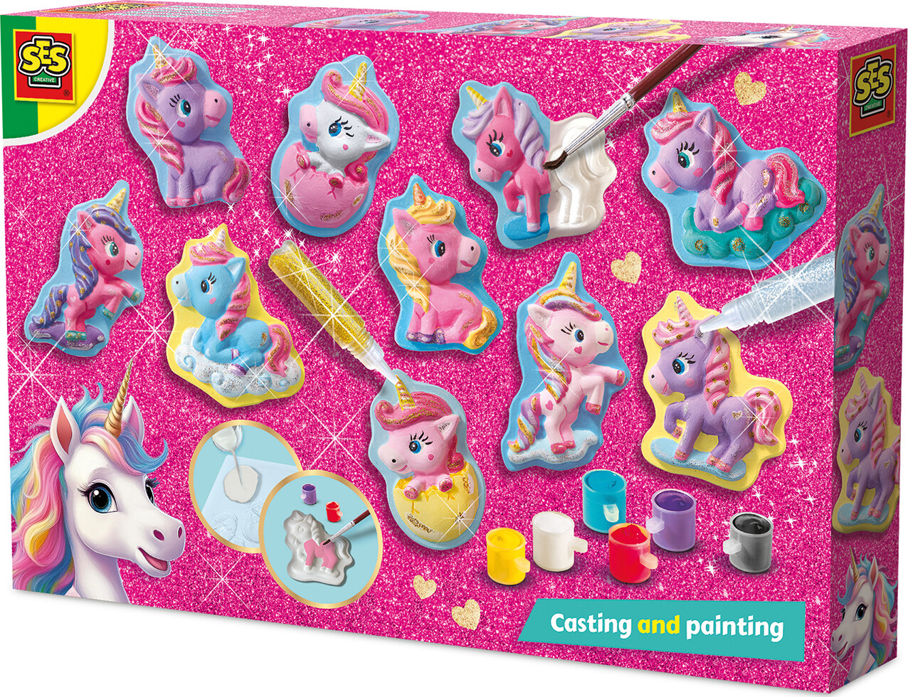 Ses Creative - Støb Og Mal - Enhjørning Babyer