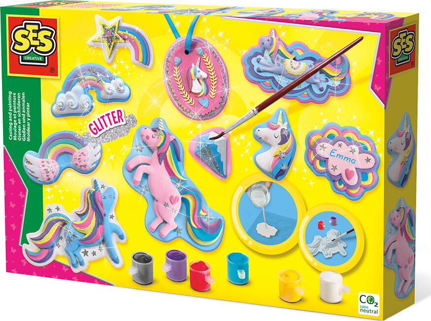 Modellervoks sæt SES Creative Molding and Painting - Unicorns