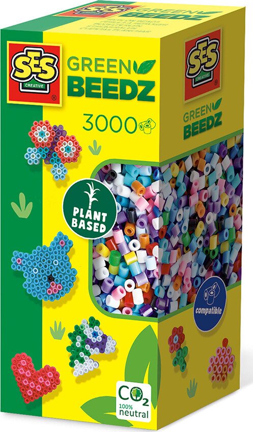 Ses Creative - Strygeperler 3000 Stk - Green Beedz