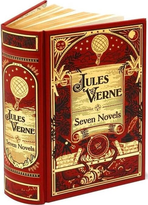 Seven Novels - Barnes & Noble Leatherbound Classics - Jules Verne - English Book