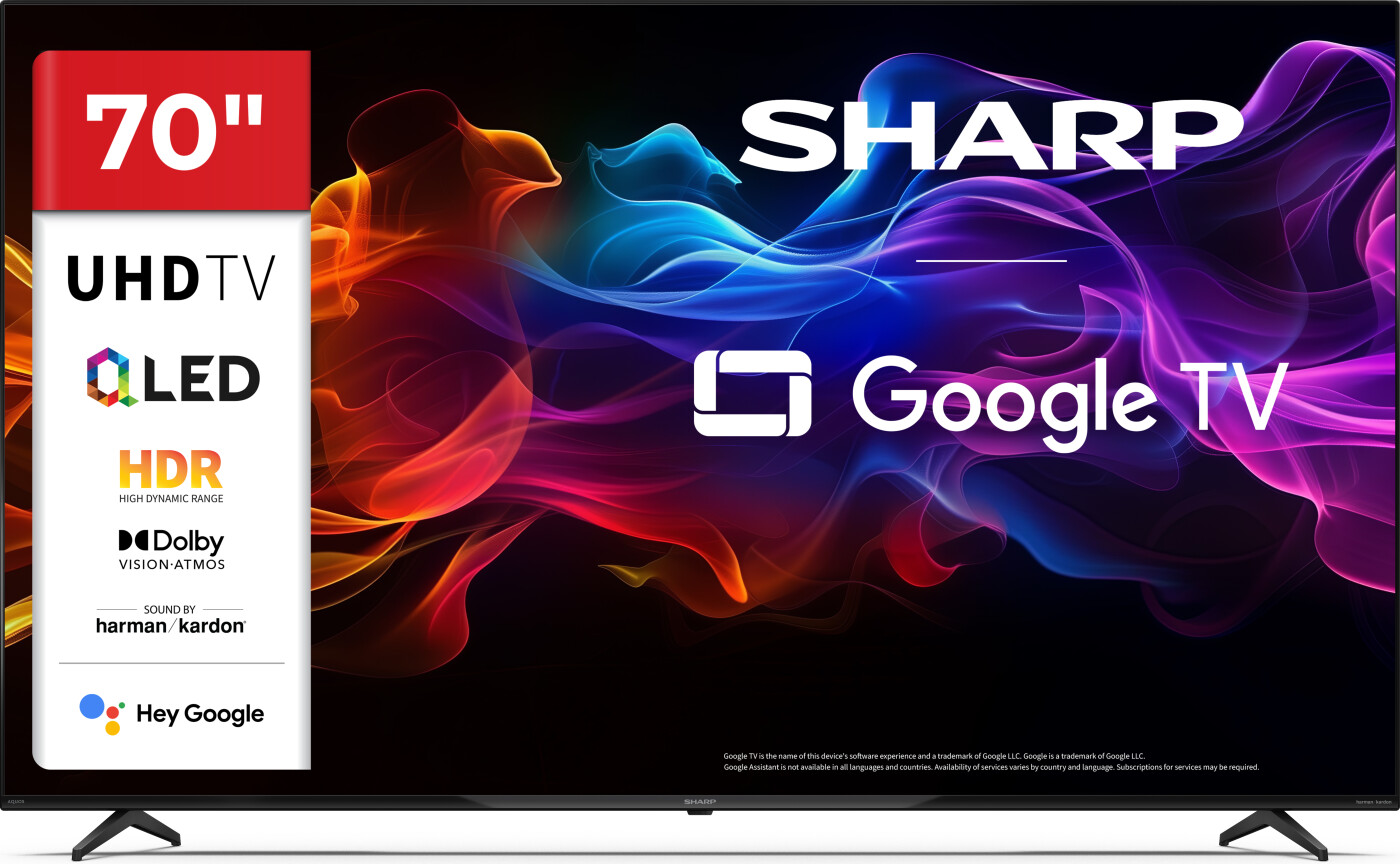 Sharp 70hp5265e - 70" 4k Qled Google Smart Tv