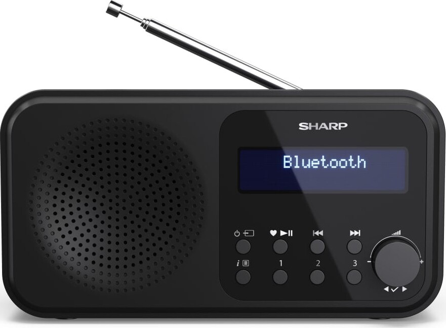 Sharp - Tokyo Portable Digital And Fm Radio - Black Midnight