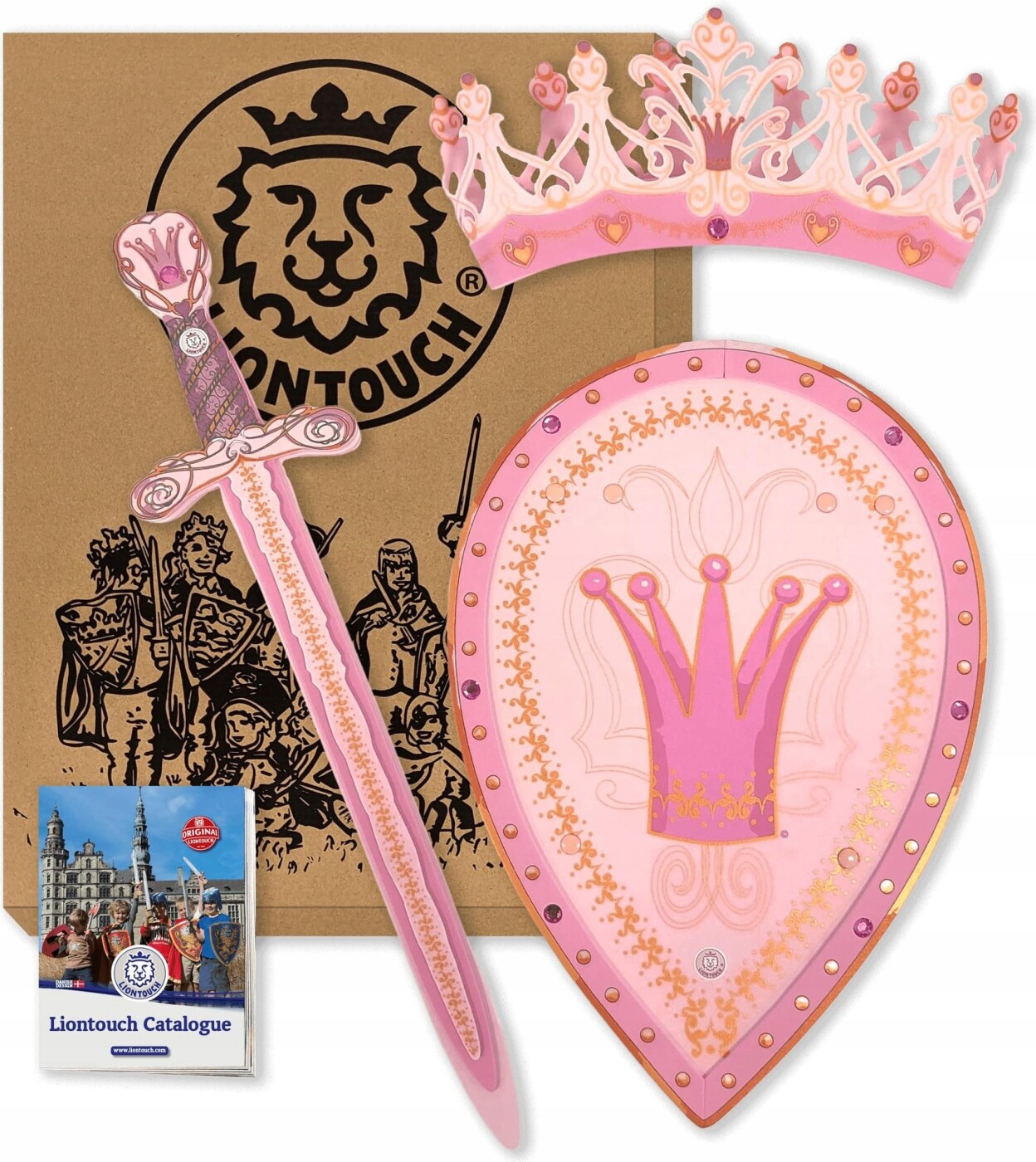 Liontouch - Dronning - Skumskjold, Sværd Og Krone - Rosa