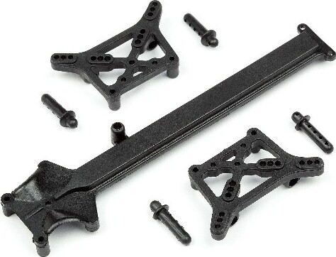 Shock Tower/body Post/top Deck Set - Hp105510 - Hpi Racing