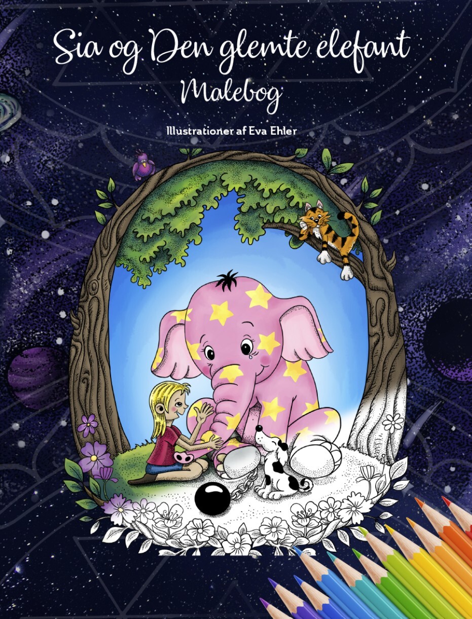 Sia Og Den Glemte Elefant (malebog) - Eva Ehler - Bog