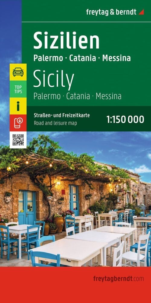 Freytag & Berndt - Sicily - Palermo, Catania, Messina, Road + Leisure Map - English book