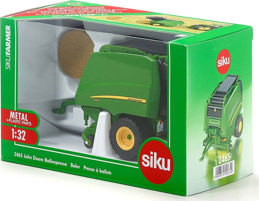 Siku - John Deere Rundballepresser Legetøj - 1:32 - 2465